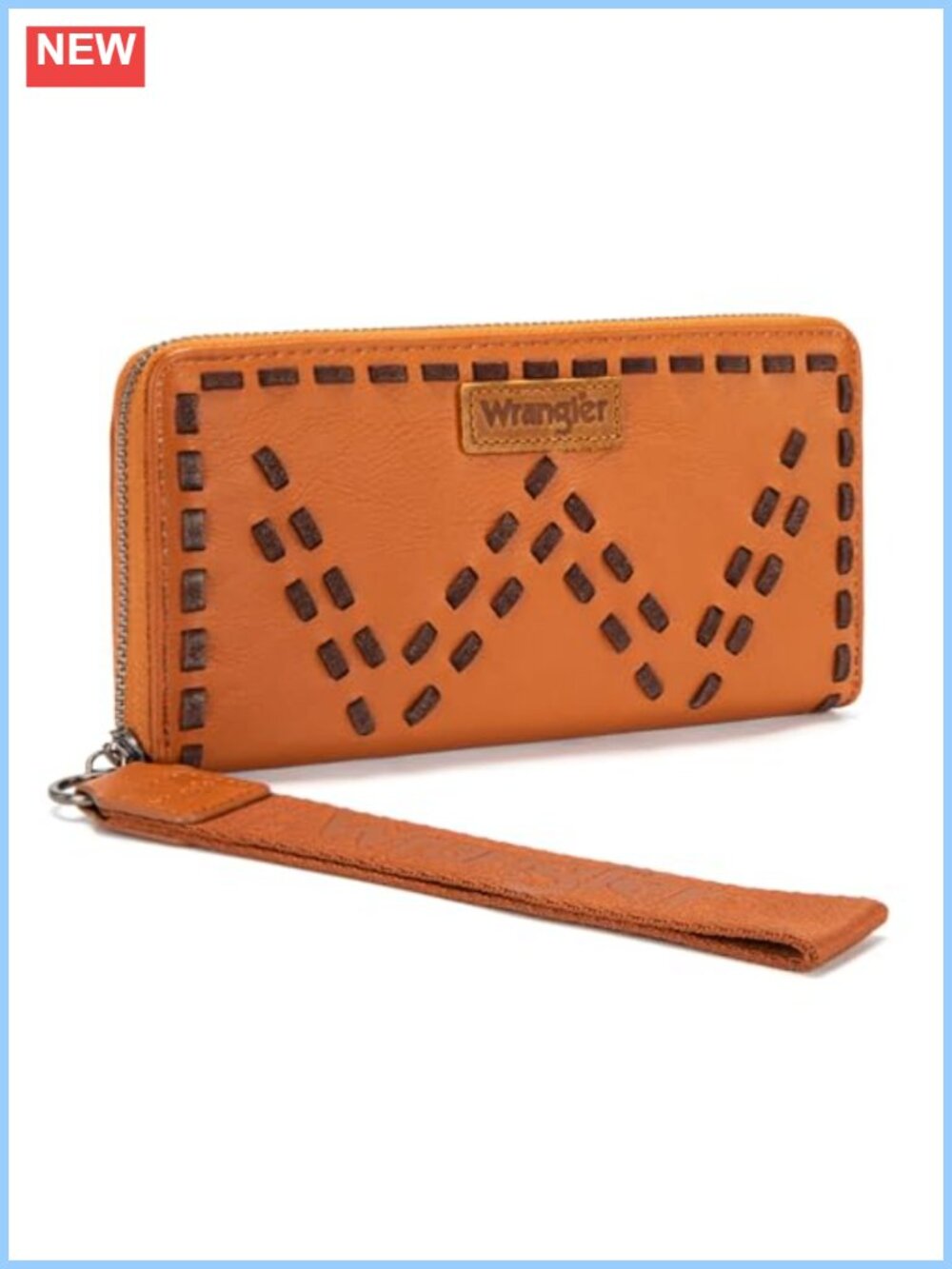 RFID Wristlet Wallet Clutch with Card Slots Zip Closure
